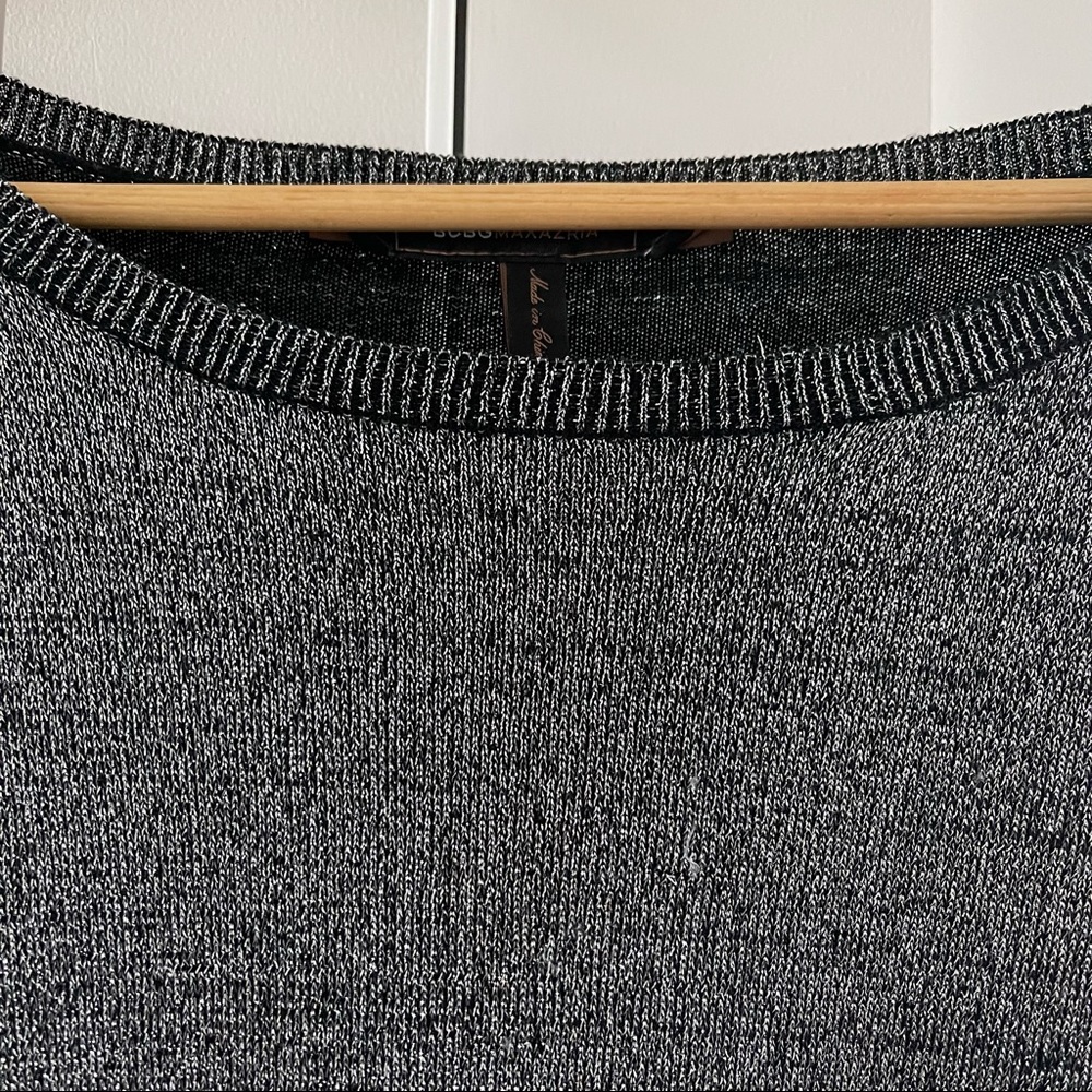 Glittery Metallic Curve Hugging Layered Ruffled B… - image 5